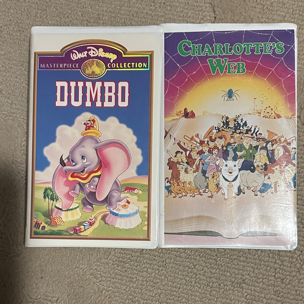 2 Disney vhs tapes